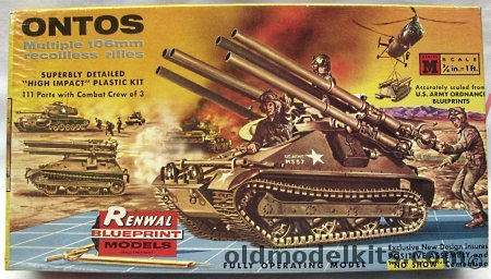 Renwal 1/32 M-50 Ontos 'The Thing With The Sting', 557-100 plastic model kit